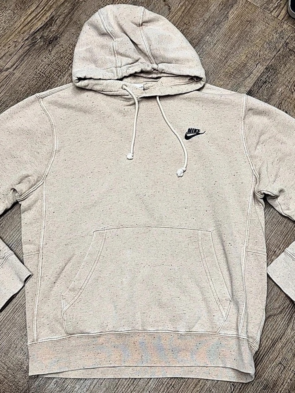 Nike Sportswear club fleece Hoodie sweatshirt Beige men’s Medium